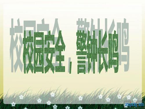 第16周 校园安全主题班会