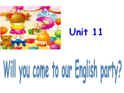 剑桥少儿英语三级下册 Unit 11学习资料