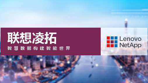 联想凌拓存储产品及方案介绍