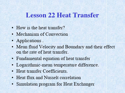 lesson 22 heat  transfer