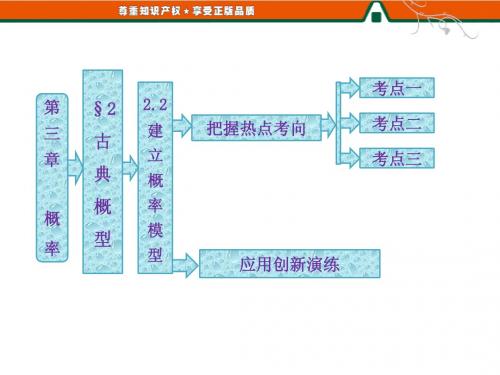 第1部分 第三章 § 2  2.2  建立概率模型