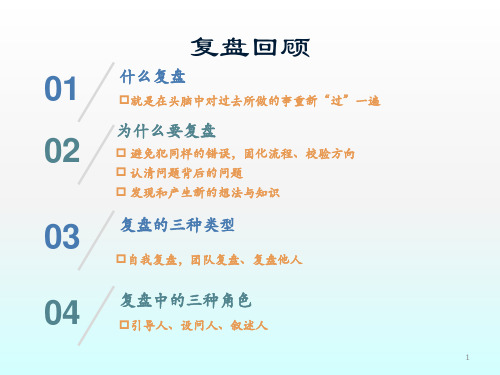 复盘的课程ppt课件