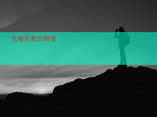光栅常数的测量-文档资料