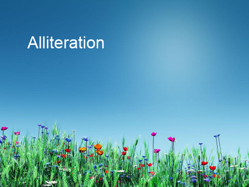 alliteration 头韵