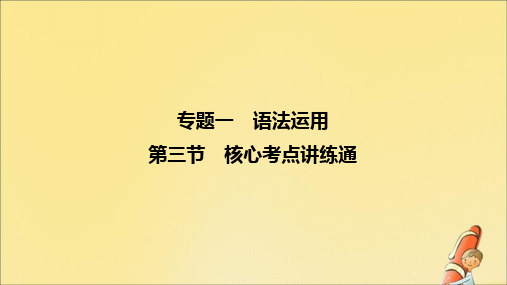 高考英语二轮复习专题一语法运用第三节基础保分五构词法课件