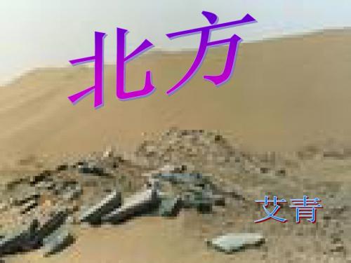 语文：第一专题《北方》课件2(苏教版必修3)