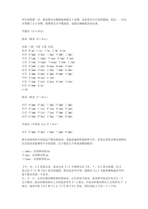 五十音图罗马音