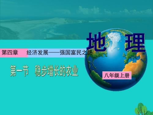 八年级地理上册4.1稳步增长的农业