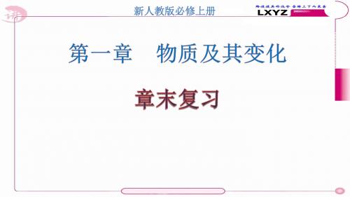 新人教版高中化学必修第一册第一章 复习课件(2)