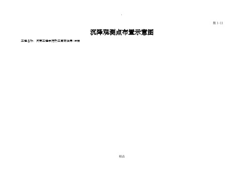 沉降观测点布置示意图全