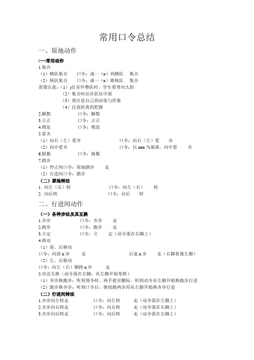 常用口令总结