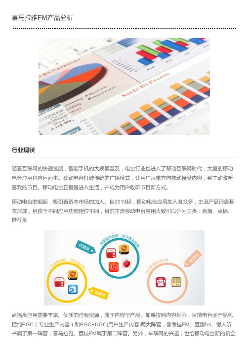 喜马拉雅FM产品分析