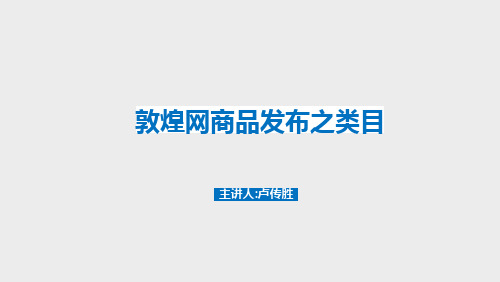 02-敦煌网商品发布之类目
