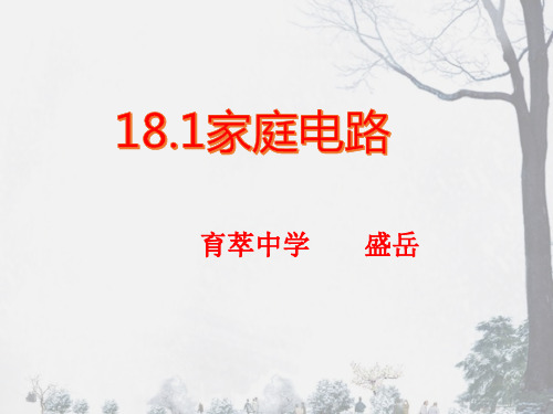18.1家庭电路