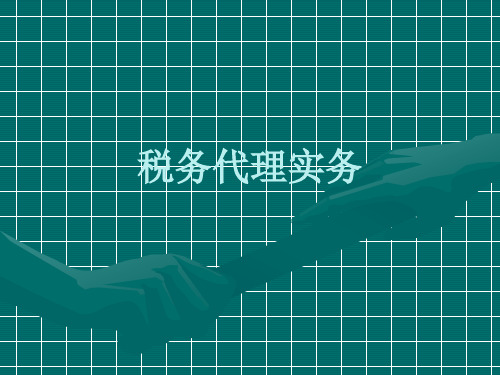 《税务代理实务》教学课件.