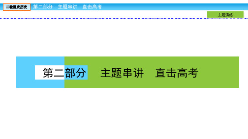 高中历史二轮复习  热点主题二 民主法制——公平与正义的体现,人类的永恒追求
