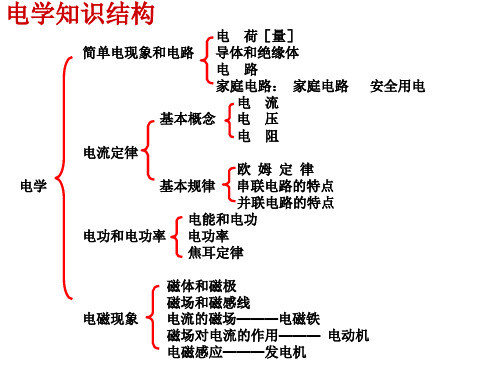 初中物理初三电学知识总结 北师大版优秀课件