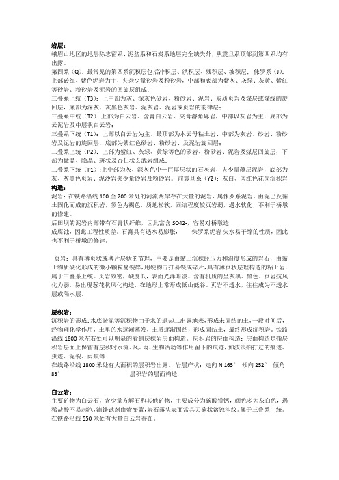 有岑物理岩层构造岩石