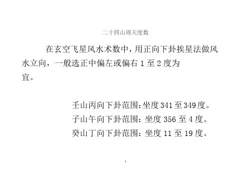 二十四山周天度数