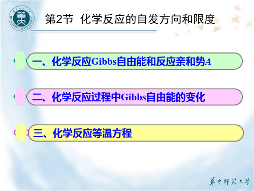 第2节 化学反应的自发方向和限度