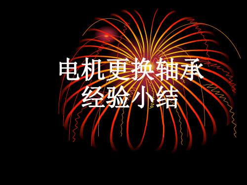 电机轴承更换经验总结