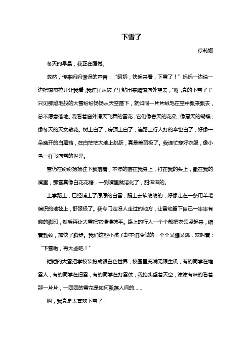 下雪了1
