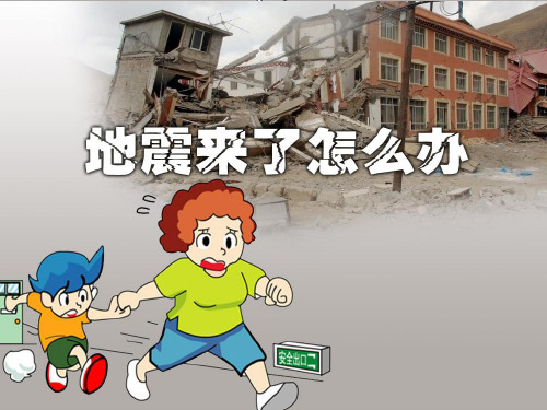 初中 七年级 八年级 九年级 优质主题班会教学课件——《地震来了应该怎么办》 