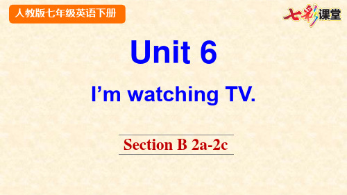 新PEP人教版七年级下册英语Unit 6 Section B 2a-2c