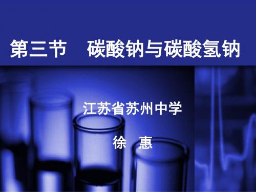 碳酸钠与碳酸氢钠PPT课件