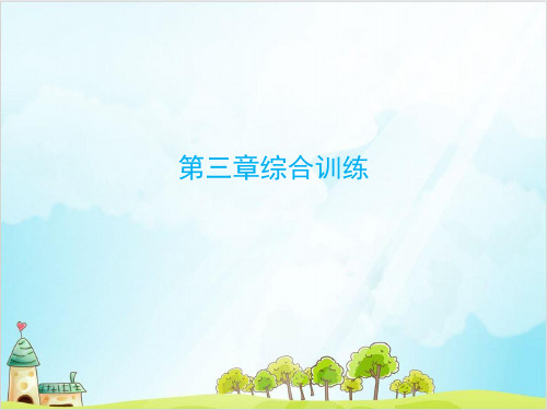 六年级下册数学毕业总复习第三章式与方程综合训练 精品PPT人教新课标