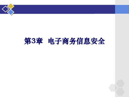 第3章  电子商务信息安全PPT课件