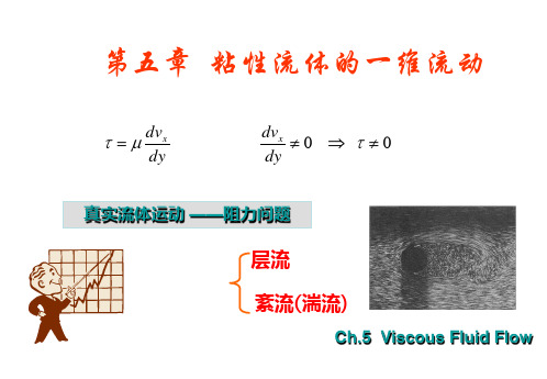 第五章  粘性流体的一维流动