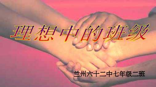 初一二班主题班会理想中的班级