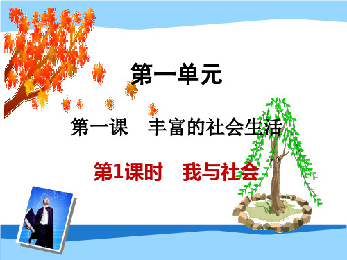 1.1我与社会30张PPT