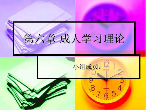 第六章 成人学习理论