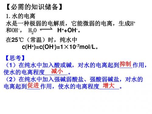 溶液中粒子浓度大小的比较