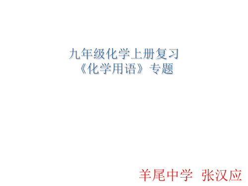 《化学用语》专题复习总结