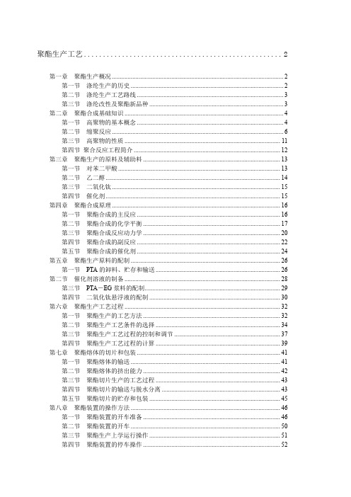 聚酯生产工艺
