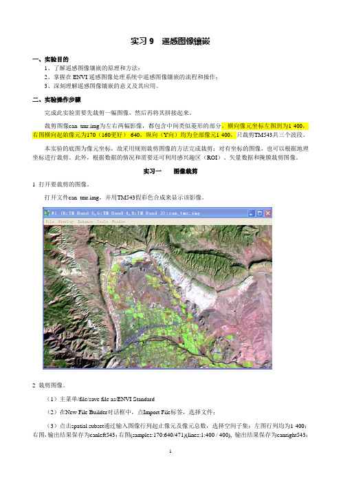 遥感图像镶嵌
