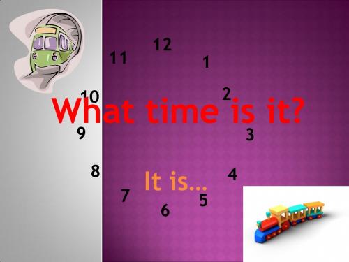 小学早教英语课件  What time is it