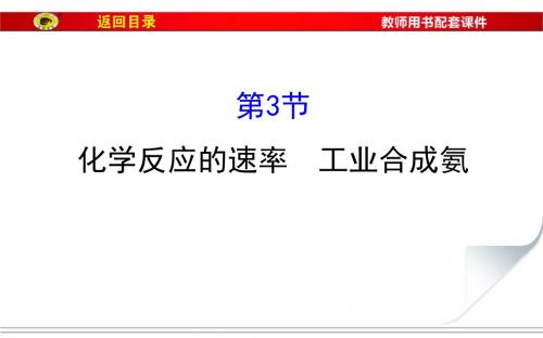 7.3化学反应的速率 工业合成氨
