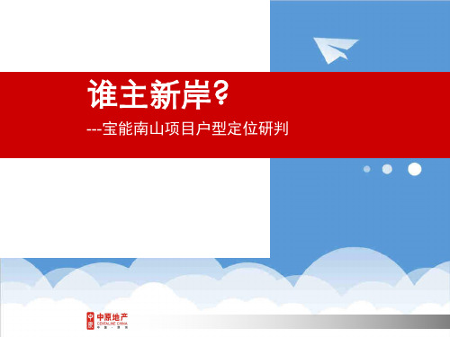 项目管理-中原深圳宝能南山项目户型定位研判107 精品
