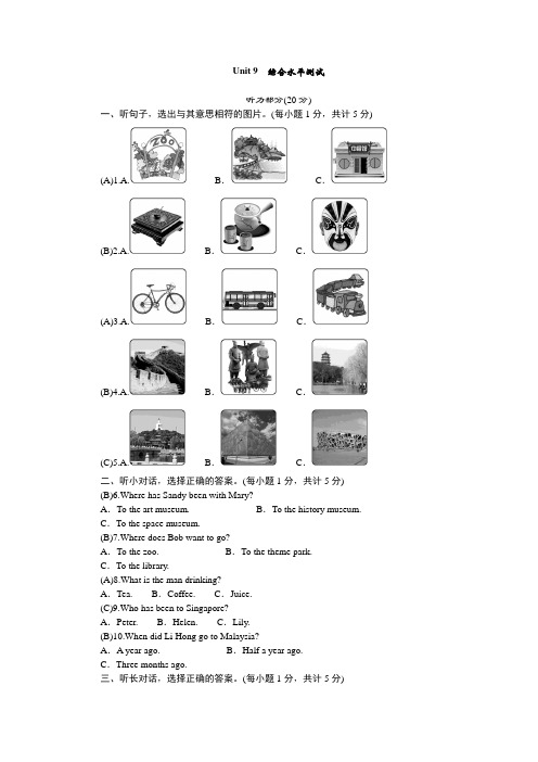 2020-2021学年八年级下册英语人教版 Unit 9综合水平测试