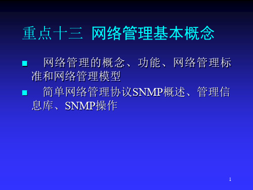 网络管理基本概念  ppt课件