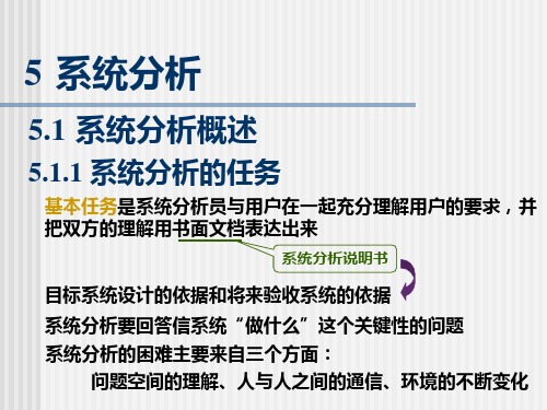 信息系统分析与设计——第五章