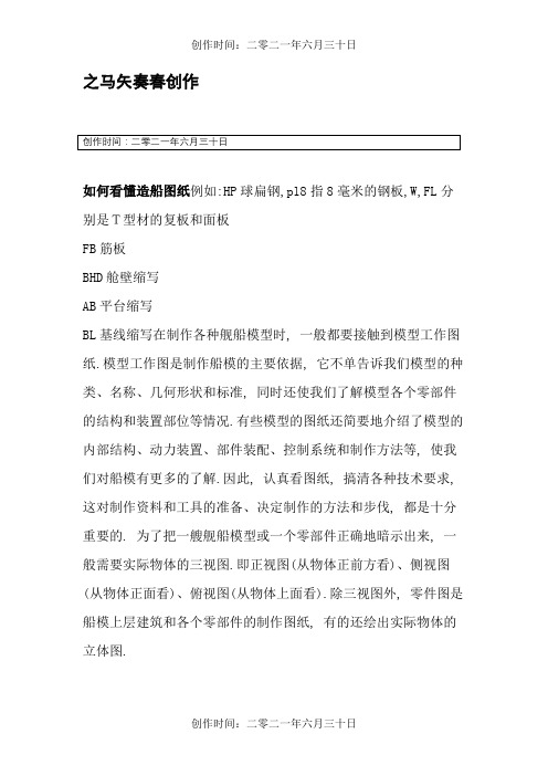 如何看懂造船图纸