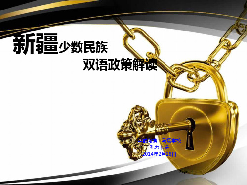 新疆少数民族政策PPT课件