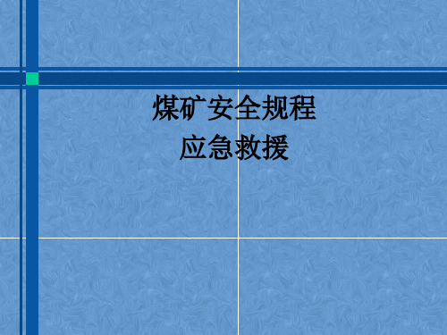 煤矿安全规程(应急救援)
