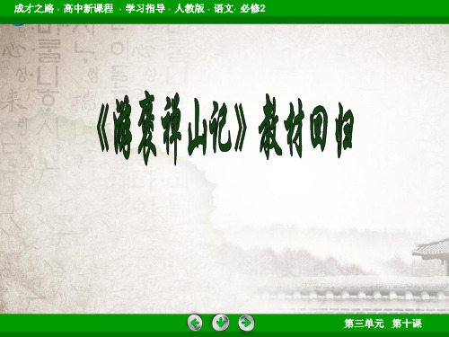 游褒禅山记复习PPT课件