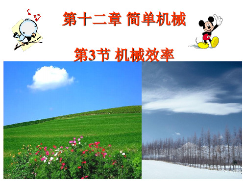 第十二章,简单机械,第3节,机械效率 物理八年级下册PPT课件